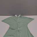 SleepingBaby Zipadee-Zip Transition Swaddle - Cozy Baby Swaddle Blanket with Zipper Convenience - Roomy Wearable Blanket for Easy Diaper Changes - Basil, Small (4-8 Month)