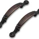 HESTIA HARDWARE 10 Pack | 3 inch Kitchen Cabinet Handles Oil Rubbed Bronze | Vintage Bronze Cabinet Pulls and Handle for Drawer Dresser | Farmhouse Oil Rubbed Bronze Cabinet Pulls(Z10.10.O)