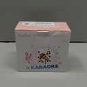 Mini Karaoke Machine, Portable Bluetooth Karaoke Speaker with 2 Wireless Microphones, Singing Machine with Party Lights for Kids and Adults, Birthday Gifts for Girls Boys Family Home Party (Black 2 Mics)