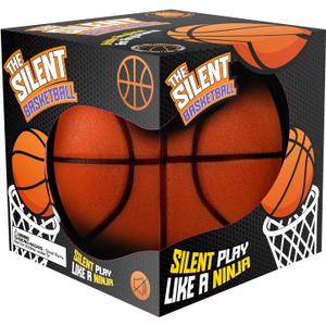 Pelidox Silent Basketball Not Vacuum Shipped - 2025 Upgraded Airless Soft Foam Ball Soundless for Quiet Dribbling and Indoor Training Real Feel Higher Bounce No Noise, Size 7