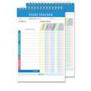 4 Pack Food Journal Diaries – Spiral-Bound (5.5" x 8.5"), 50 Double-Sided Page