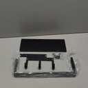 ELITEROO Towel Holder for Bathroom Wall, Towel Rack with Shelf and Hooks, Hanging Towel Organizer for Small Bathroom Storage, Wooden Rolled Towel Shelf for RV, Camper, Black