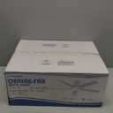 Goniyado 52" RGB Ceiling Fans with Lights and Remote,White Low Profile Ceiling Fans with Quiet Reversible DC Motor, Modern Flush Mount Ceiling Fans for Kids Room Bedroom (6 blades White+Maple RGB)