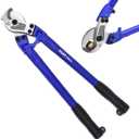 ZrgGea Cable Cutters 18 inch, Industrial-Grade Heavy-Duty Cable Cutter, Forged from T8 Alloy Steel, HRC56, Sharp Cutting. Suitable for Cutting Copper and Aluminum Core Cables, Blue