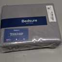 Bedsure Grey Duvet Cover King Size - 3 Pieces Prewashed Cotton-Like Extra Soft Bedding Set, Includes 1 Duvet Cover 104x90 Inches with Zipper Closure & 2 Pillow Shams, Comforter Not Included