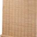 BAYUE Bamboo Blinds for Interior Windows, Roll Up Light Filtering, 23x72 in