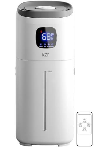 KZF 15L Humidifiers for Bedroom Large Room - 2000 Sq.ft Coverage, 72Hrs Runtime, Top Fill, 26dB Quiet, 3 Mist Levels & Diffuser, Auto Shut-Off, Ready for Baby Nursery and Plants