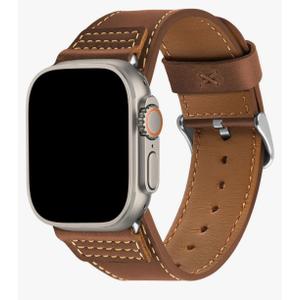 Apple Watch Strap 49mm 46mm 45mm 44mm 42mm 41mm 40mm for Men, Top Genuine Leather Replacement Straps for iWatch Ultra3/2/1 SE3/2/1 Series 11 10 9 8 7 6 5 4 3