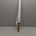 SoulRain 48" White Stick Umbrella  Large Windproof Wedding Umbrella for Rain, Automatic Open, Vintage Cane Umbrella with Wooden Handle & Shaft, Elegant Parasol for Women & Men(White)