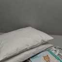 Nestl 2 Pack Toddler Pillow for Sleeping 13 x 18, Small Kids Pillow for Travel, Car, School, Nap, & Toddler Bed, Machine Washable Soft Cotton Child 2 Year Old and Up - White