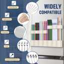 Straw Holder Large for Refrigerator 112025 Adjustable Two-Part Magnetic 3in1 Split Design Reusable Tumbler Straw Organizer Storage (Gream) (cream)