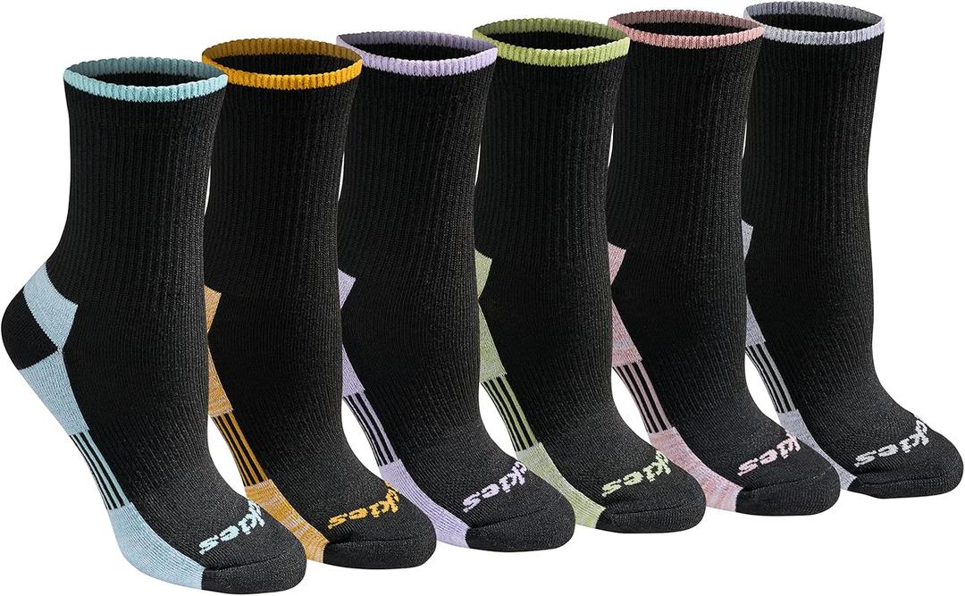 Dickies Women's Dri-tech Advanced Moisture Wicking Mid-crew Socks, 6 Pairs  Dickies Women's Dri-tech Advanced Moisture Wicking Mid-crew Socks, 6 Pairs
