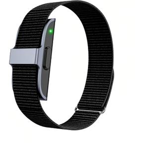 Smart Health Wristband, Screenless Smart Bracelet, Pedometer, Wearable Activity and Fitness Tracker, Free App, IP68 Waterproof (Black)