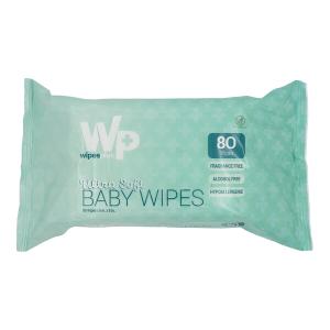 WIPESPLUS Baby Wipes Fragrance Free for Babies and Kids, 80 Count 12 per box