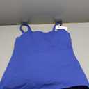 V FOR CITY Women's Cotton Tank Top with Shelf Bra Adjustable Wider Strap Camisole Basic Cami Tanks, Medium, Royal Blue 
