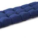 Outdoor Bench Cushion, 48x18x5 Inch, Waterproof Bench Cushion for Outdoor/Indoor Furniture, Tufted Patio Bench Seat Cushion, Fade Resistant Outdoor Cushions for Porch Swing Couch, Navy Blue