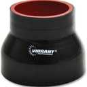 Vibrant Performance 2776 Black 4 Ply Reducer Coupling, 3-1/2" x 4"
