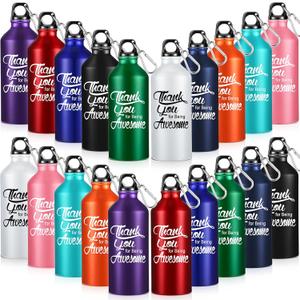 Tanlade 20 Pcs Christmas Appreciation Gifts for Employee Coworker Teacher 20oz Aluminum Water Bottle Bulk Thank You Being Awesome Leakproof Sport Water Tumbler with Twist Lid and Buckle(Multicolor) Tanlade 20 Pcs Christmas Appreciation Gifts for Employee Coworker Teacher 20oz Aluminum Water Bottle Bulk Thank You Being Awesome Leakproof Sport Water Tumbler with Twist Lid and Buckle(Multicolor)