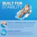 Swimline Eva Sunchaser Lounger Seat Pool Float , White, Large