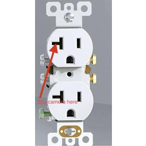 4K WiFi indoor Hidden Camera Wall Outlet,Motion Only