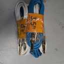 5 x Premier Value Aux Cable 3.5ft Trpcl Blue, White