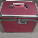 Medication Combination Lock Boxes with Code for Personal Items, Medicine Lockbox for Documents 10 x 7.25 x 7.75 Inches Rose (Standard)