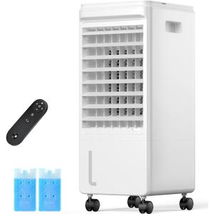 Versatile Evaporative Cooler - 3-Mode Portable AC Unit with Removable 2Gal Tank & Convenient Built-in Carrying Handle, 003