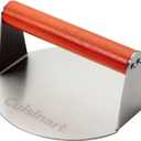 Cuisinart 6" Stainless Steel Smashed Burger Press, Juicy and Crispy Burgers for BBQs, Cookouts