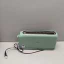 bella 2 Slice Slim Toaster, Fits-anywhere Kitchenware, 6 Setting Shade Control with Reheat & Cancel Buttons, Fits Sourdough, 10 Long Slot, Anti Jam & Auto Shutoff, 900 Watt, Seaglass