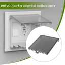 DBV2C-1 Outlet Electrical Tool Box cover,Extra Duty Replacement in-Use for Wet Locations,Type 3r Enclosure Cover for Arlington DBVR2C/DBVS2C/DBVM2C 2-Gang (Vertical) - Clear 3pcs (DBV2C1-3)