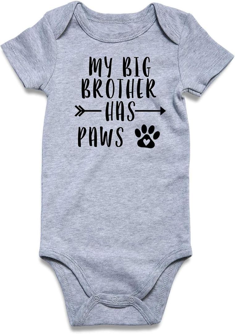 RAISEVERN Baby Boys Girls Clothes Newborn Bodysuit Funny Outfit 0-12 Months | Infant Gender Neutral Short Sleeve Romper with Cute Sayings Printed, Great for Unisex Baby Shower or Holiday Gifts