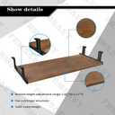 FRMSAET Furniture Accessories Office Product Suits Hardware 20/24/30 inches Keyboard Drawer Tray Wood Holder Under Desk Adjustable Height Platform. (30 inches, Brown), Large