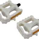 Alta Plastic 861 MTB Bike Pedals, Multiple Sizes and Colors (White)