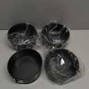 4 Pcs 6 Inch Non Stick Springform Pan with Removable Bottom Carbon Steel Round Springform Cheesecake Pan with Stainless Steel Spring Buckles for Baking Kitchens Restaurant, Black