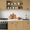 practicalWs Wood Grain Contact Paper Peel and Stick Brown Wood Wallpaper