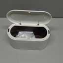 SUBEKYU Mini Trash Can with Lid,Small Desk Trash Can,Countertop Mini Garbage Cans,Tiny Waste Basket,White,with 3 roll Bags