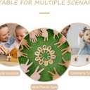 NUOBESTY 10pcs Wooden Dreidel Set Spinning Tops for Kids Wood Hanukkah Table Decorations Hanukkah Party Supplies Multi-Color