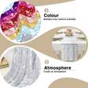 RUDONG M 2 Pack Silver Sequin Table Runner 12 x 108 Inch, Rectangle Glitter Table Runner Dining Table Centerpiece Decorations for Weddings, Banquet, Holiday, Birthday Party