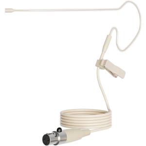 J K Pro Earhook Headworn Microphone Headset Microphone MIC-J S90 Compatible with AKG Samson Wireless Bodypack Transmitter - Mini XLR TA3F Connector