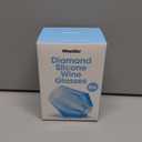 Wine2Go Diamond Silcone Wine Glasses 2 Count Blue 9 oz.