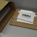 AOBOPLE 6 Pack Vinyl Record Storage Box,7"/45 RPM Cardboard Vinyl Record Box with Lid and Handle,Holds up to 75 7" Records Each,Moving Box for Records Ideal for DJs Show Vendors Record Collectors