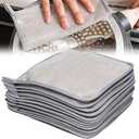 Biaoyun 2025 New Multipurpose Wire Dishwashing Rags, Wet and Dry, Metal Scrubbing Pads Sponge Cloths Towels, Non-Scratch Wire Rags for Home Kitchen Dishes, Sinks, Pack of 20