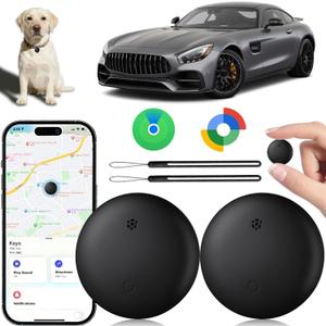 GPS Tracker for Vehicles No Subscription, Car Tracker Tag for Android & iOS, Bluetooth Tracker Device Compatible with Apple Find My & Google's Find Hub for Keys, Luggage Wallet Car Kids Pets
