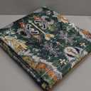 RUGSURE Washable Area Rugs - Perfect for Living Room, Bedroom, Kids Room, Nursery - Stain & Water Resistant Non-Slip, Pet & Child Friendly, Vintage Tribal Area Rugs (Green, 3' x 5 ')