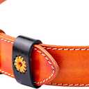 2 x 1.5 "(38mm-40mm) Belt Loop Keeper Leather Loop Keeper Men Belt Buckle Accessories Hand Made Leather (Black)