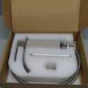 VOTON Bathroom Faucets Brushed Nickel Waterfall Bathroom Sink Faucet Modern Single Handle Bathroom Faucet for 1 or 3 Holes with Deck Plate