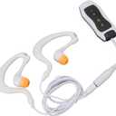 MP3 Player for Swimming, Headphones with Long Cord, Mp3 Swimming Underwater, Sound Effect, Full Cycle, 8GB (8GB) (White)