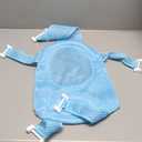 Baby Bath Seat Support Net Infant Bathing Support Mat Newborn Bath Tub Seat Cushion Pad with Five Safety Support Corner Adjustable Mesh Bathtub Sling Non Slip Shower Pad for 0-18 Months (Blue)