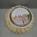 13" Round Placemats Set of 8, Corn Husk Woven Placemat, Rustic White Place Mats for Dining Table Decor, Boho Rattan Wicker Plate Chargers for Wedding Dinner Party, 12.5 Inch Round