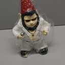 Large Singer Gnome Garden Statue Outdoor Resin Dwarf Figurine Decor Home Decoration Funny Sculpture for Patio Poch Yard Backyard Ornament Housewaiming Unique Gift, White